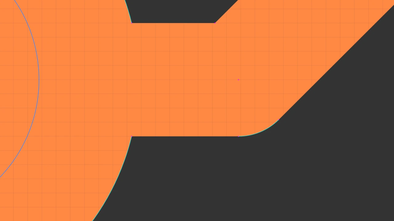 Another advanced tool can highlight reconstructed arcs